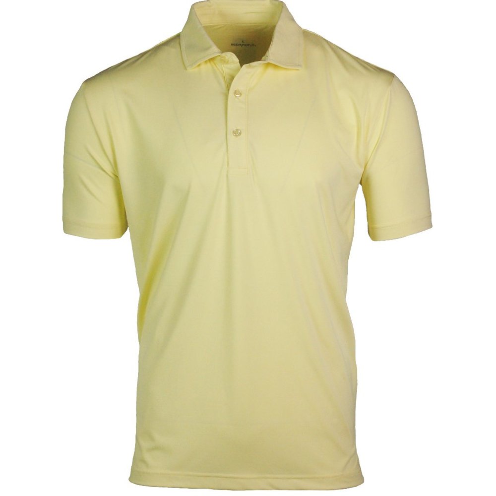 Scorpion 21 Solid Canary Yellow Golf Polo